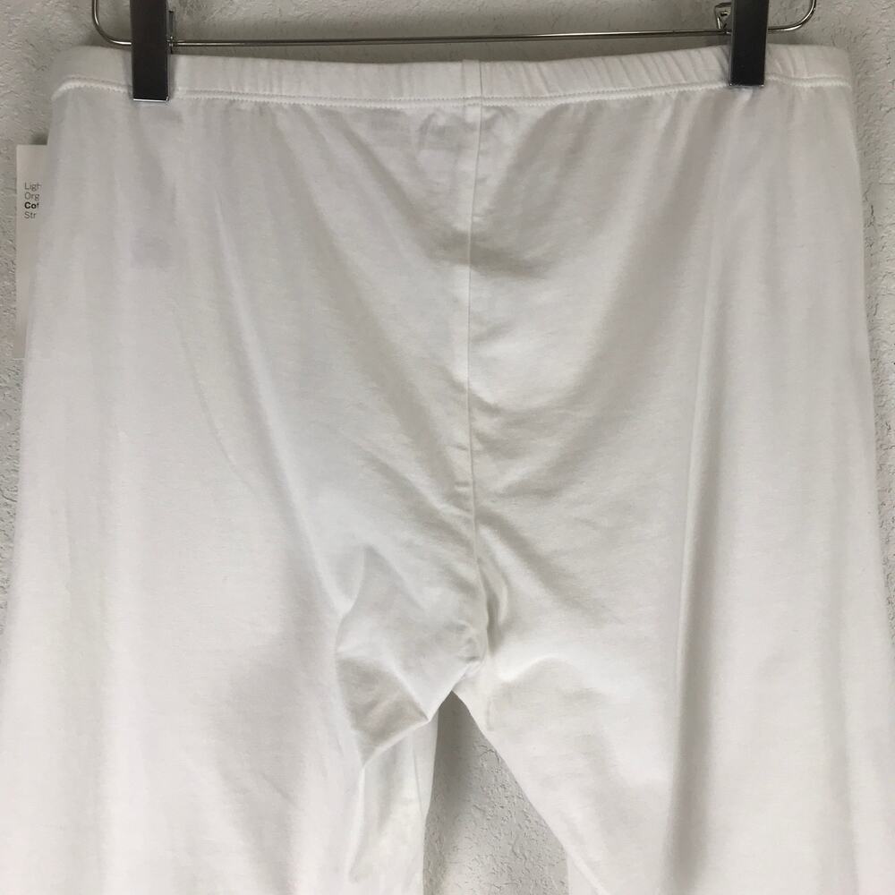 NWT Eileen Fisher Lightweight Cropped Organic Cotton Stretch Jersey Leggings L - Picture 4 of 11